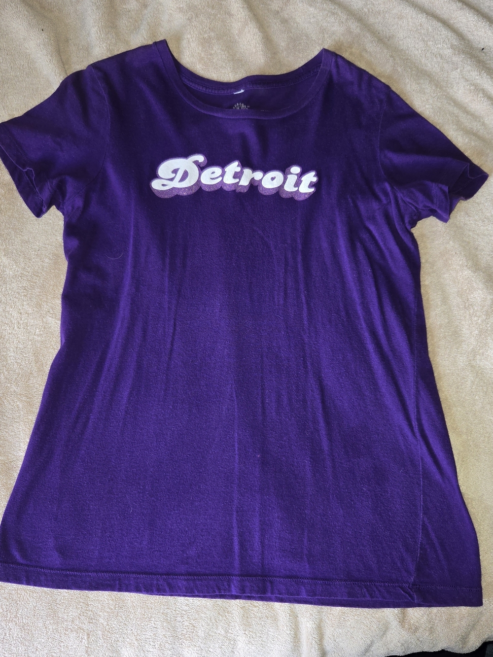 Made In Detroit Purple 'Detroit' Graphic Tee